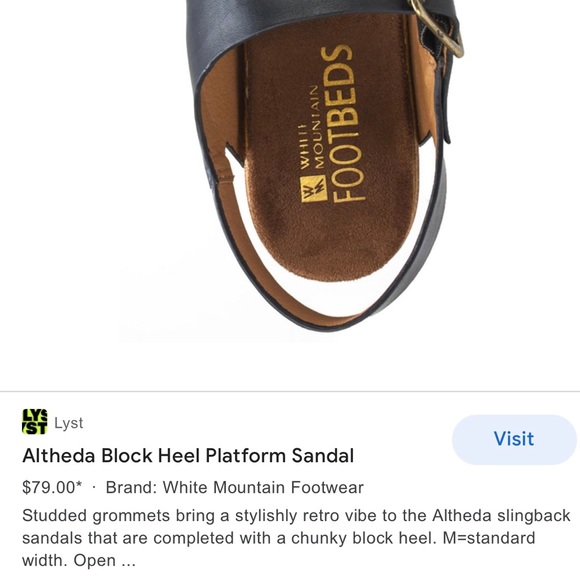 FOOT BEDS SZ 9 WOODEN HEELED SANDAL NWOT - Picture 12 of 12